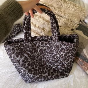 MZ Wallace Metro Tote in Grey Leopard Print Bag